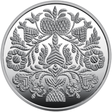 Срібна пам'ятна монета «Орьнек. Кримсько-татарський орнамент» Face