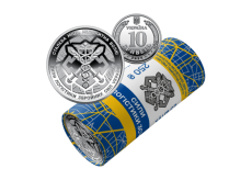 Ролик обігових пам’ятних монет «Сили логістики Збройних Сил України» (в ролику 25 монет) Face