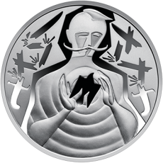 Срібна пам’ятна монета «Ні куля, ні шабля!» Face