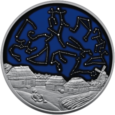 Срібна пам’ятна монета «Зодіак» Face