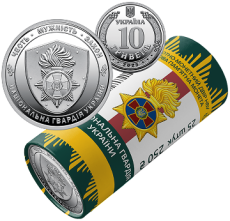Ролик обігових пам’ятних монет «Національна гвардія України» (в ролику 25 монет) Face