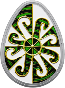 Срібна пам’ятна монета  «Великодня радість. Писанка» Face