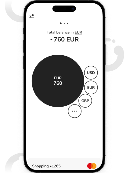 Select the currency you want to send (EUR, PLN or USD).