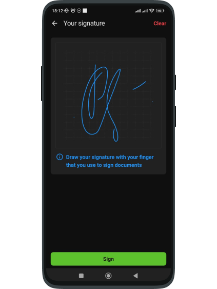 Sign the generated documents.