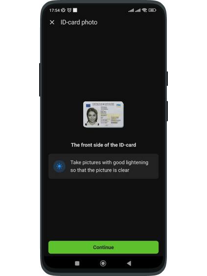Fill in your personal data.
