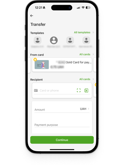 Fill in all the fields and click “Continue”.