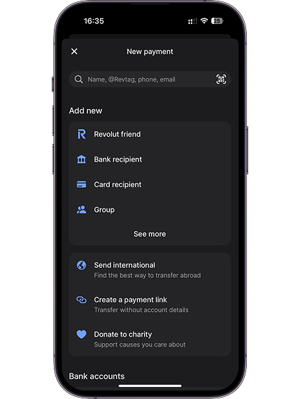 Click on “’Card recipient”