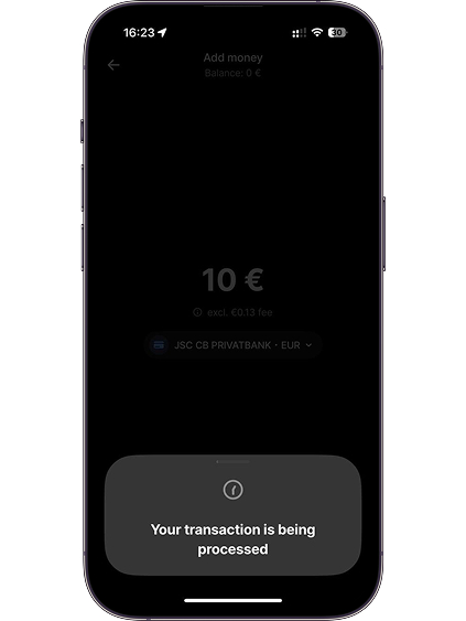 The transfer is completed.