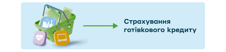 Рекламний банер послуги страхування готівкового кредиту