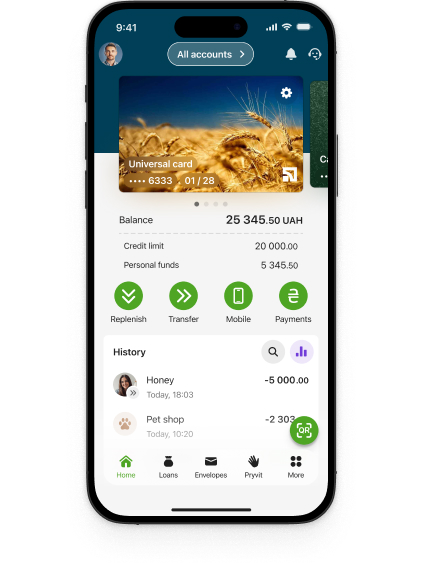Select “ Transfer funds” menu.