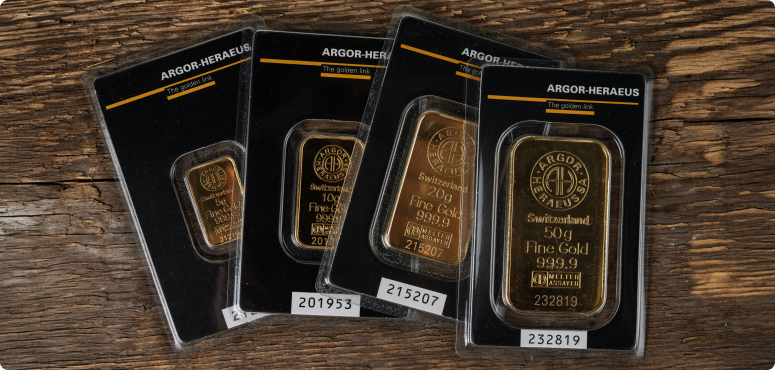 Зображення золотих злитків в упаковці