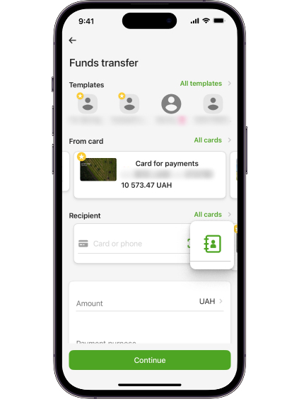 Click on the phone book in the “Recipient” field.